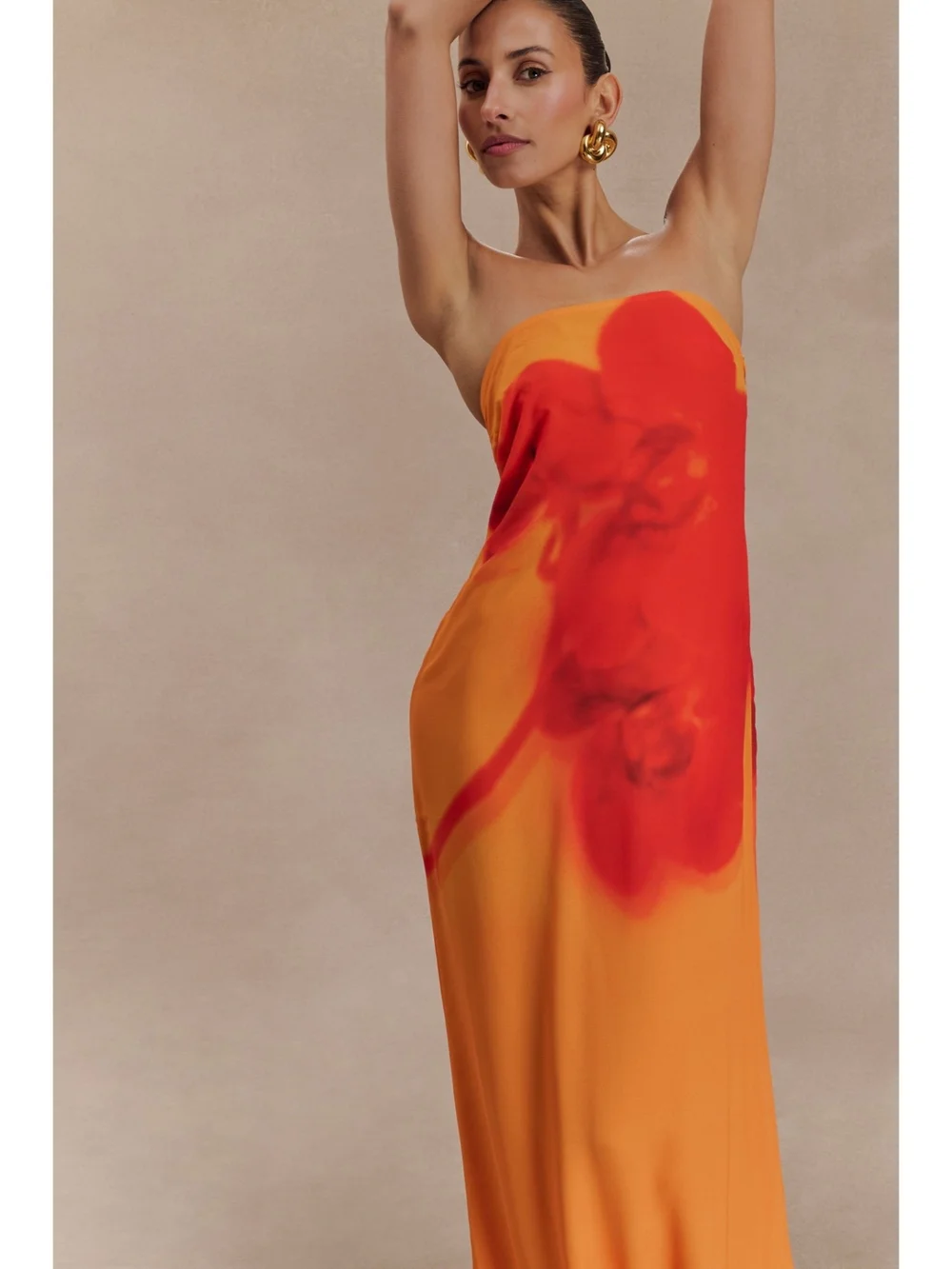 Meshki Floral Orchid Gown - Picture 3 of 10